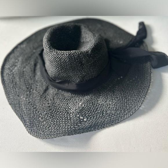 H&M Women’s Floppy Straw Hat with Ribbon - Picture 2 of 7